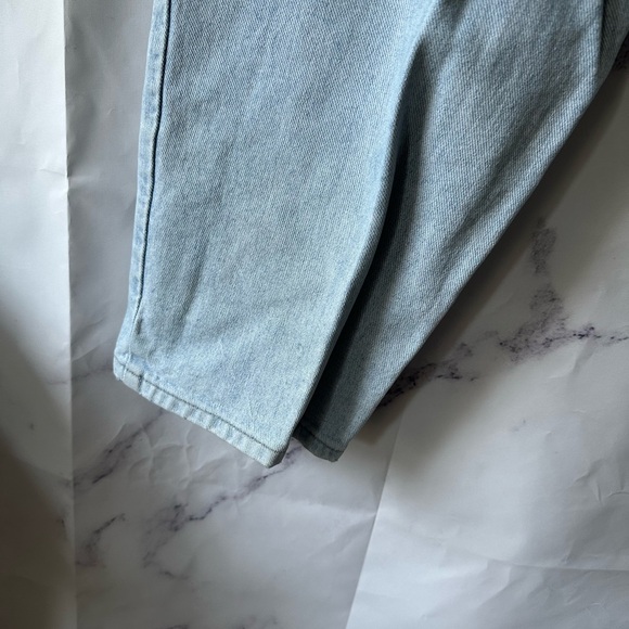 VTG EARLY 90S GUESS GREEN TAG HIGH WAIST DENIM JEANS 36/32 - Picture 9 of 14